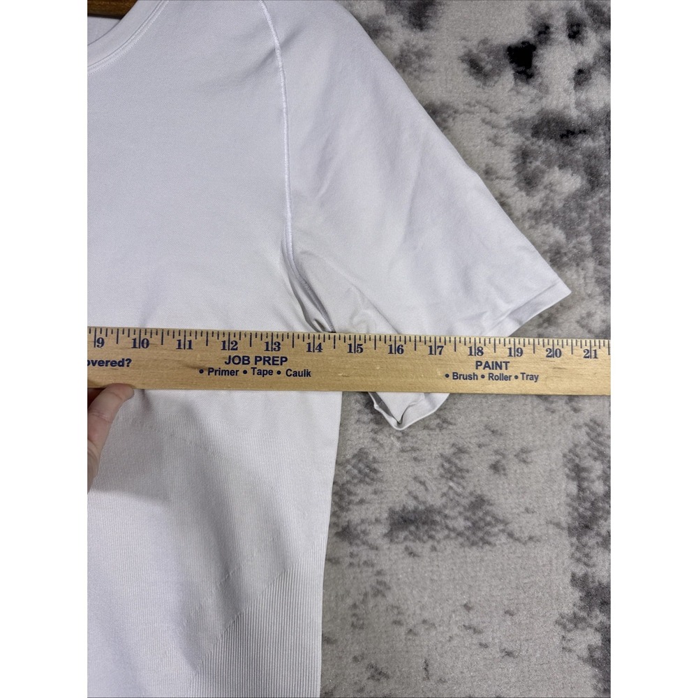 Spanx Ultra Sculpt Shirt Mens Size XXL White Short Sleeve Gym Training Nylon - Picture 5 of 12